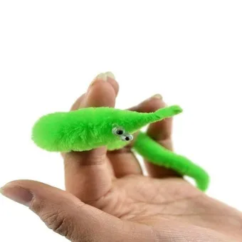 Fuzzy Worm Magic Wiggly Toy (1 pc)